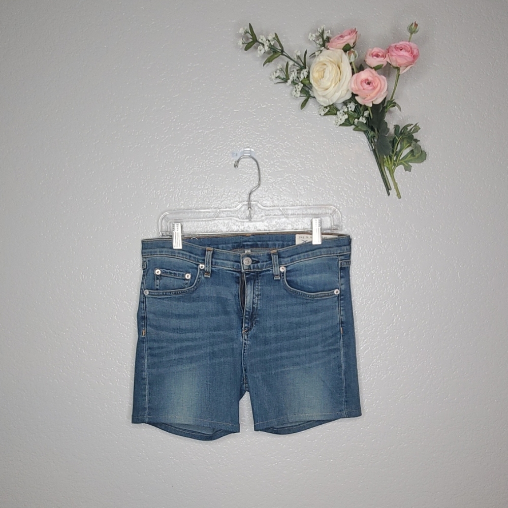 rag & bone high rise skinny shorts 31